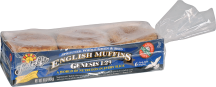 Organic Genesis 1:29 Sprouted English Muffins product image.