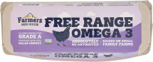Grade A Large Omega Brown Eggs product image.