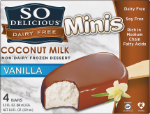 Non -Dairy Frozen Coconut Milk Dessert Minis Bars product image.
