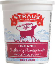 Organic Whole Milk Yogurt; Blueberry Pomegranate product image.