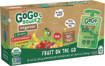 Organic Squeezable Applesauce product image.