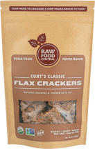 Organic Flax Crackers product image.