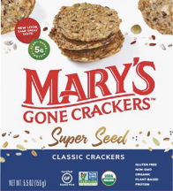 Organic Super Seed Crackers product image.
