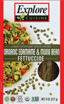 100% Organic Edamame & Mung Bean Pasta product image.