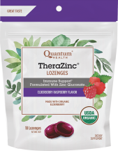 Organic TheraZinc Lozenges product image.