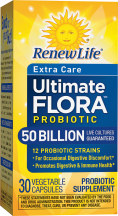 Ultimate Flora Extra Care 50 Billion product image.