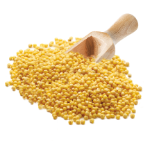 100% Organic Hulled Millet product image.